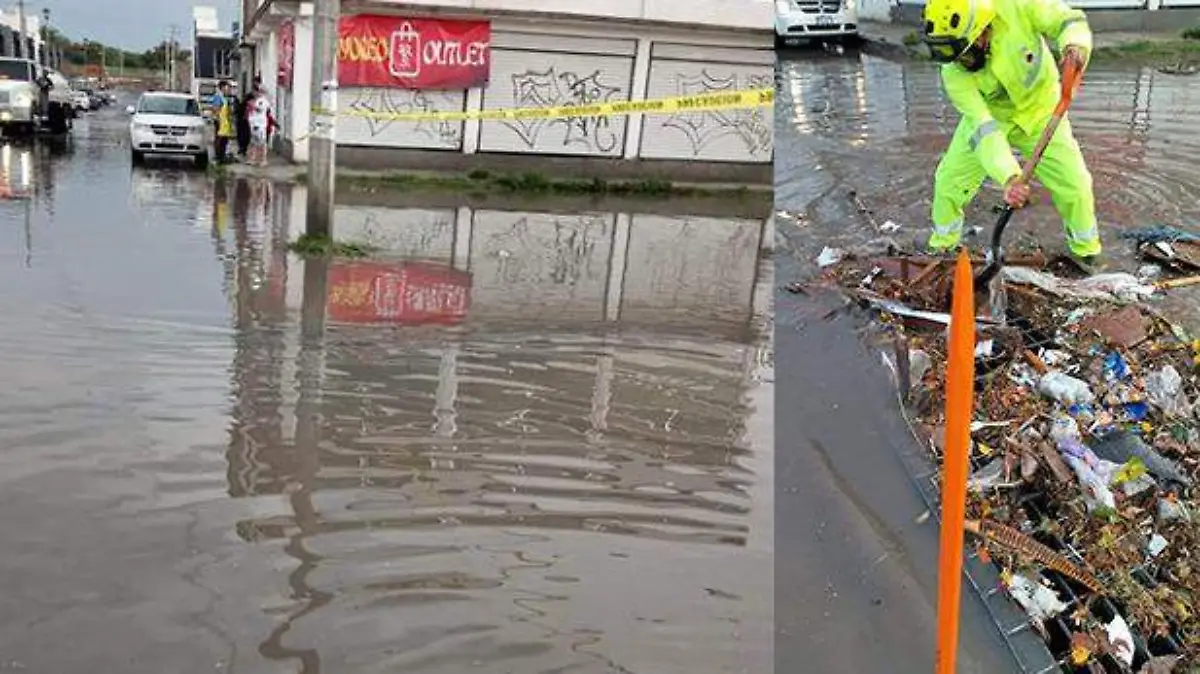 Inundación basura